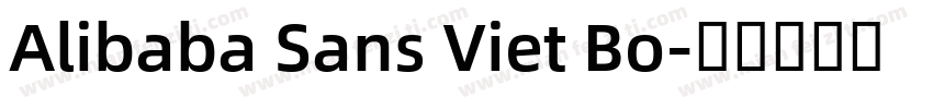 Alibaba Sans Viet Bo字体转换